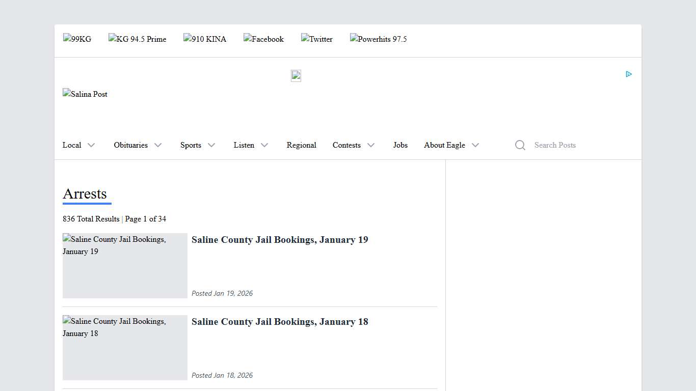 arrests | Salina Post